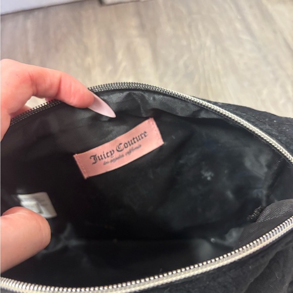 Juicy Couture Black Velvet Cosmetic Bag - Picture 2 of 2